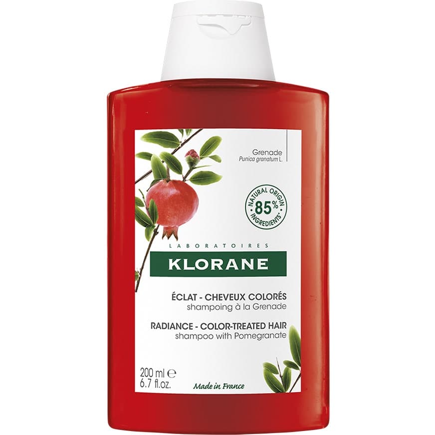 Klorane Champú de Granada – 200 ml para cabello teñido