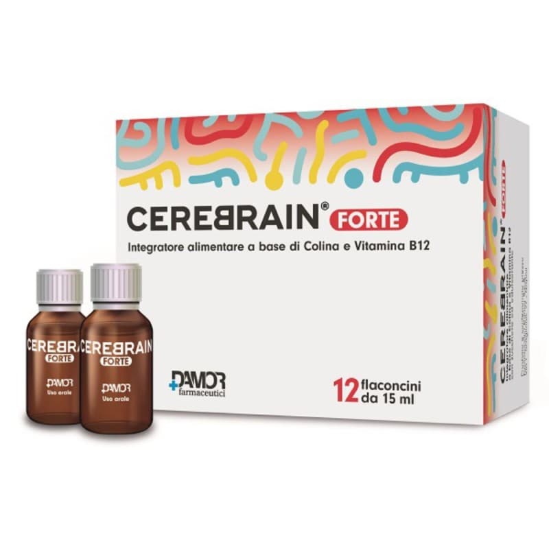 Cerebrain Forte – Colina + Vitamina B12 – 12 ampollas de 10 ml