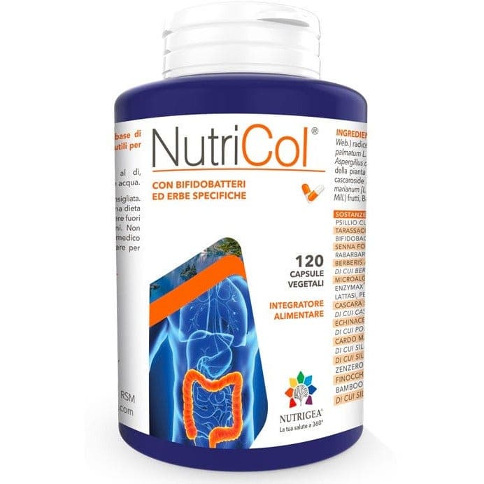 Nutricol Cáscara de semilla de zaragatona 450 mg + Probióticos – 120 cápsulas vegetales