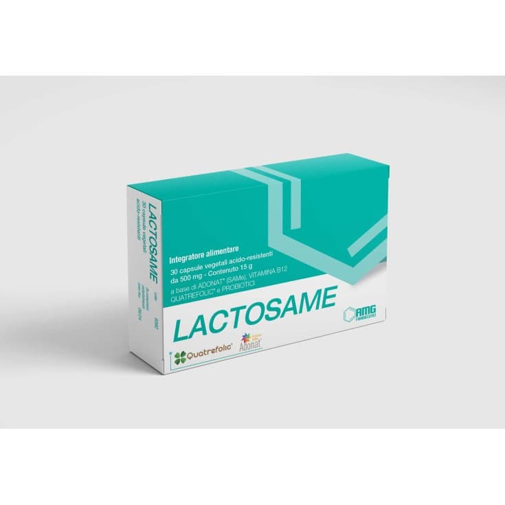 Lactosame – SAMe (S-adenosilmetionina) + L-metionina – 30 cápsulas