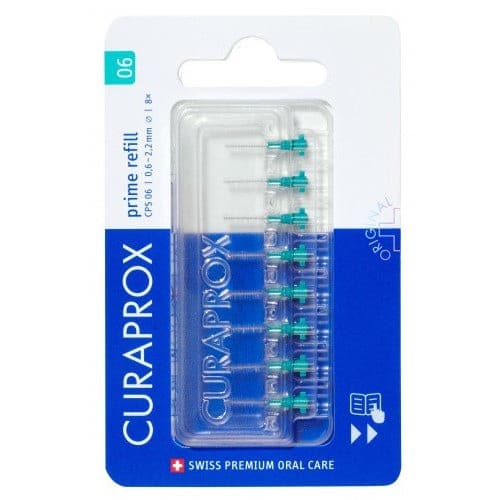 Curaprox CPS 06 Prime Refill – Cepillos interdentales turquesa