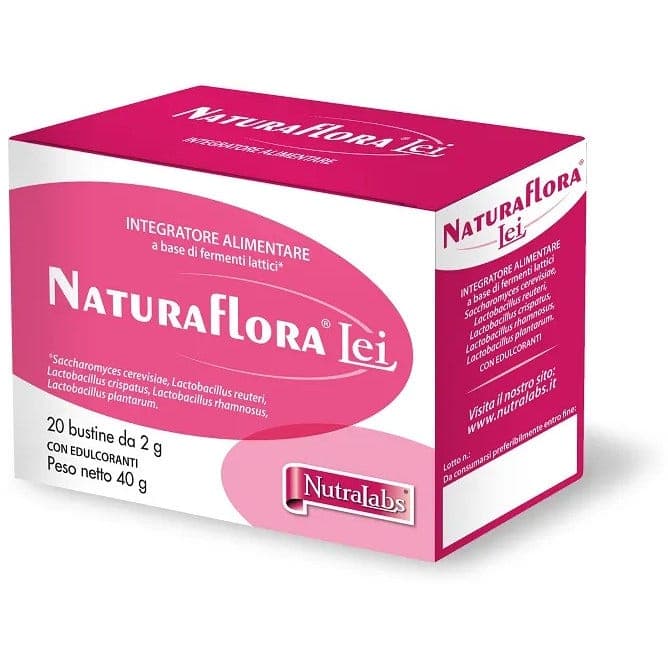 NaturaFlora Lei – Probióticos con bacterias lácticas – 20 sobres de 2 g