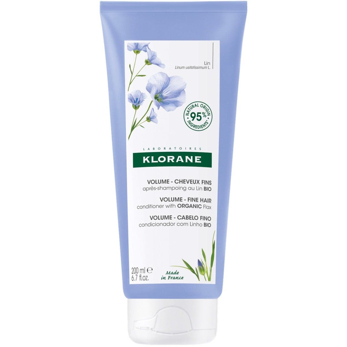 Klorane Bálsamo de Linaza – 200 ml para cabello fino