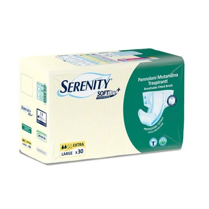 Serenity Soft Dry Extra Braguitas Talla L – 30 unidades