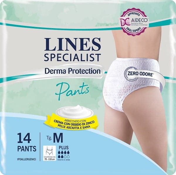 Lines Specialist Dermo Pants Plus Talla M – 14 Pants de incontinencia