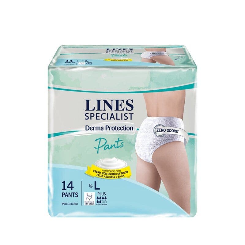 Lines Specialist Dermo Pants Plus Talla L – 14 Pants de incontinencia