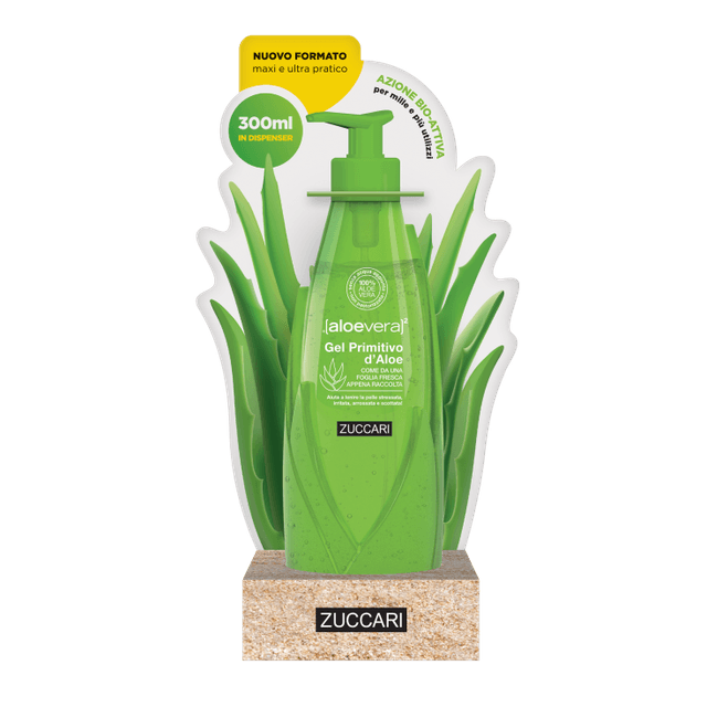 Zuccari Aloe Vera 2 Gel – gel hidratante para la piel – 1 unidad