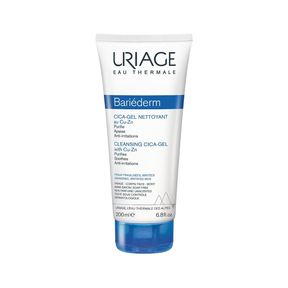 Uriage Bariéderm Cica Gel Limpiador – 200 ml para piel sensible
