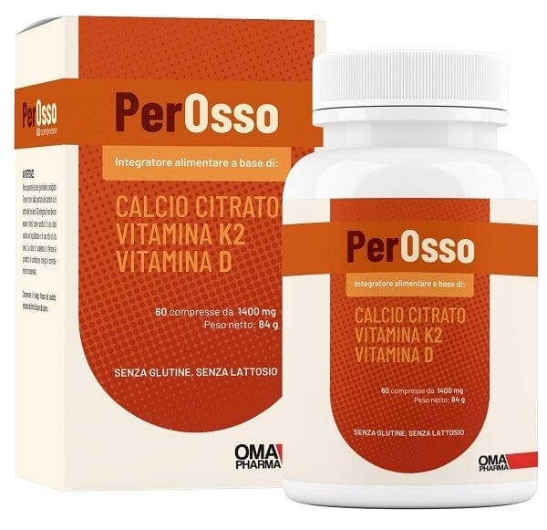 Calcio 500 mg + Vitamina D – 60 comprimidos | Perosso