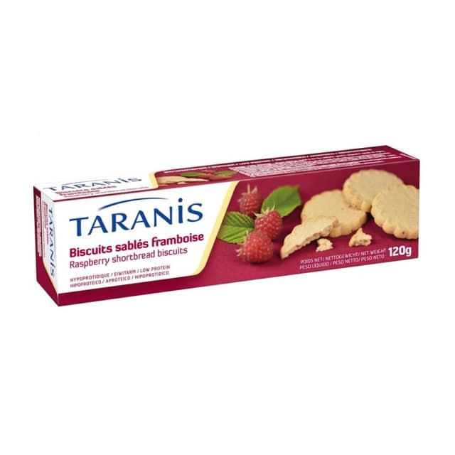 Taranis Frollini Galletas de Frambuesa – sin gluten y bajas en proteínas