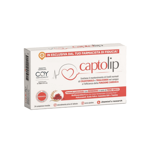Berberina 588,24 mg + Arroz Rojo – 24 comprimidos | Captolip New Formula