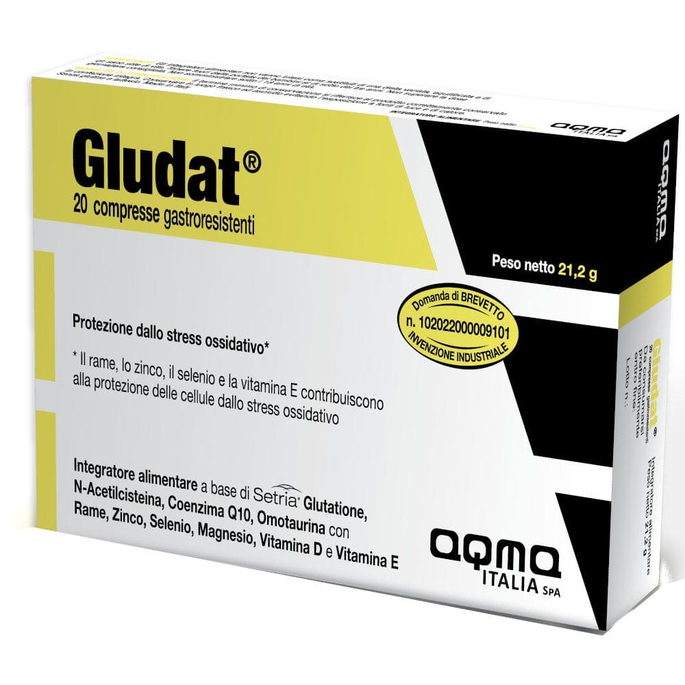 Glutatión 250 mg + N-Acetilcisteína – 20 comprimidos gastrorresistentes | Gludat
