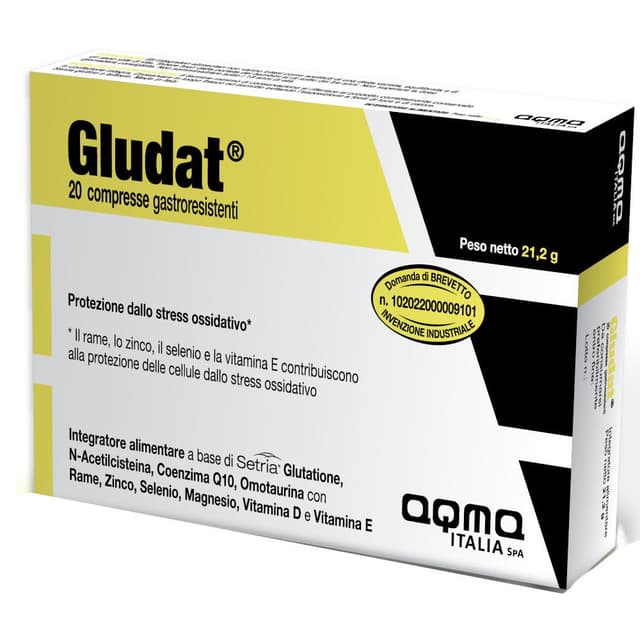 Glutatión 250 mg + N-Acetilcisteína – 20 comprimidos gastrorresistentes | Gludat