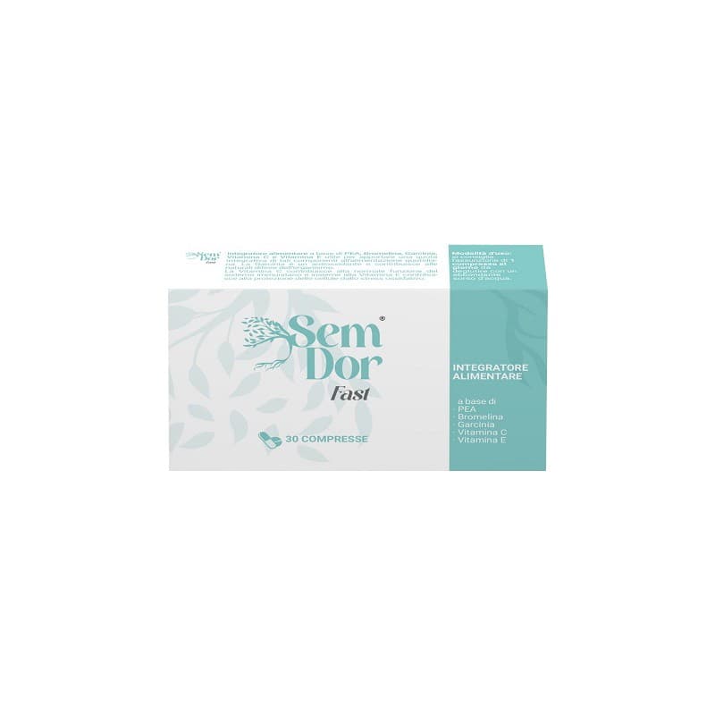 Palmitoiletanolamida (PEA) 300 mg + Bromelina – 30 comprimidos | Semdor Fast