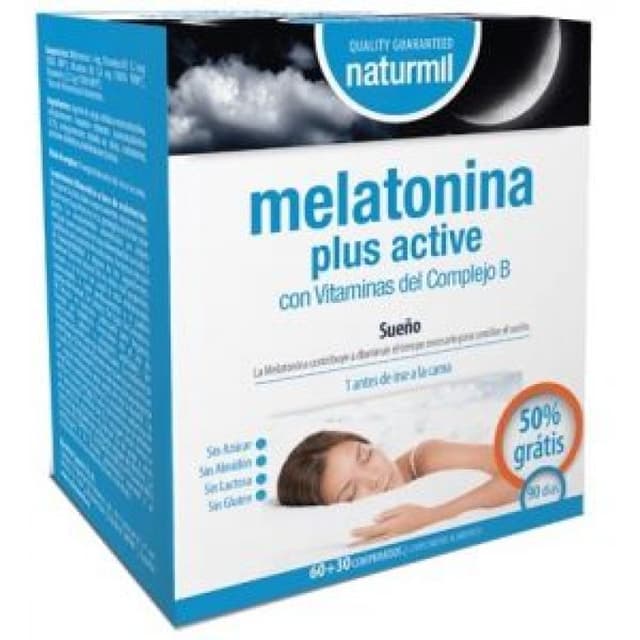Naturmil Melatonina Plus Activ – Complemento alimenticio con melatonina