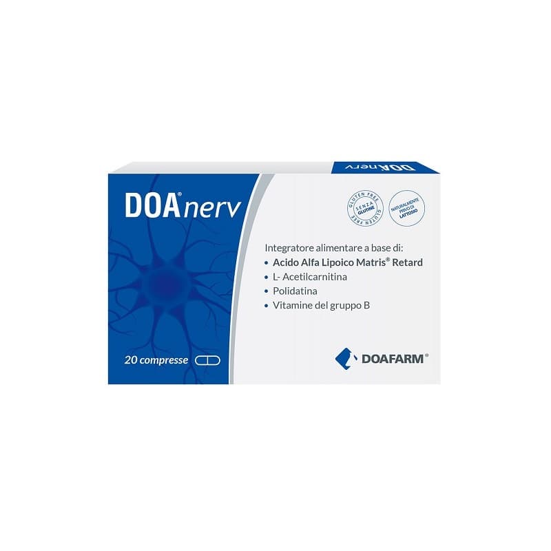 Ácido Alfa-Lipoico + Acetil-L-Carnitina – 20 comprimidos | DOANERV