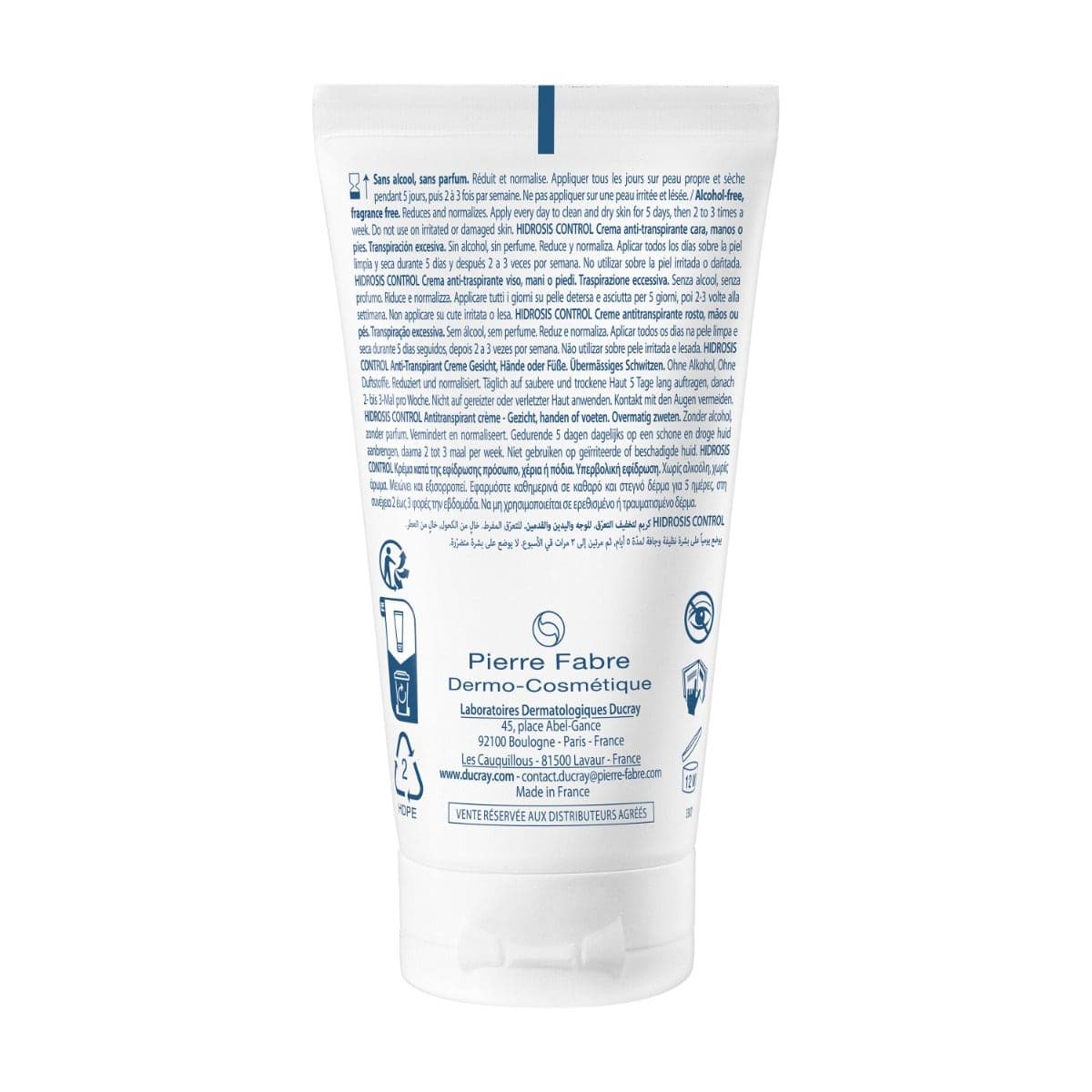 Ducray Hidrosis Control Crema para rostro, manos y pies
