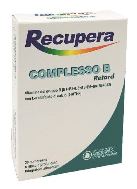 RECUPERA Komplexo B – Vitamina B + Calcio – 30 comprimidos