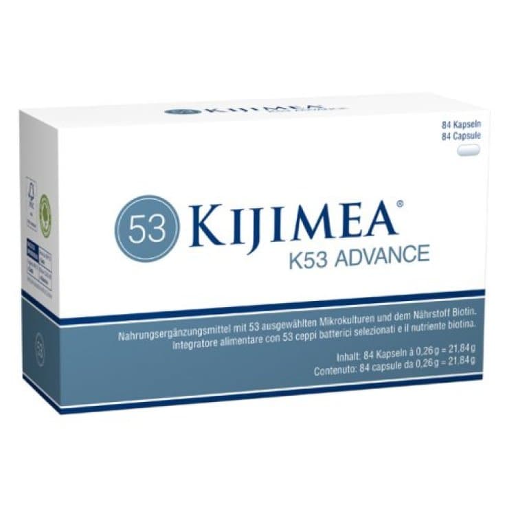 53 cepas bacterianas + Biotina – 84 cápsulas | Kijimea K53 Advance
