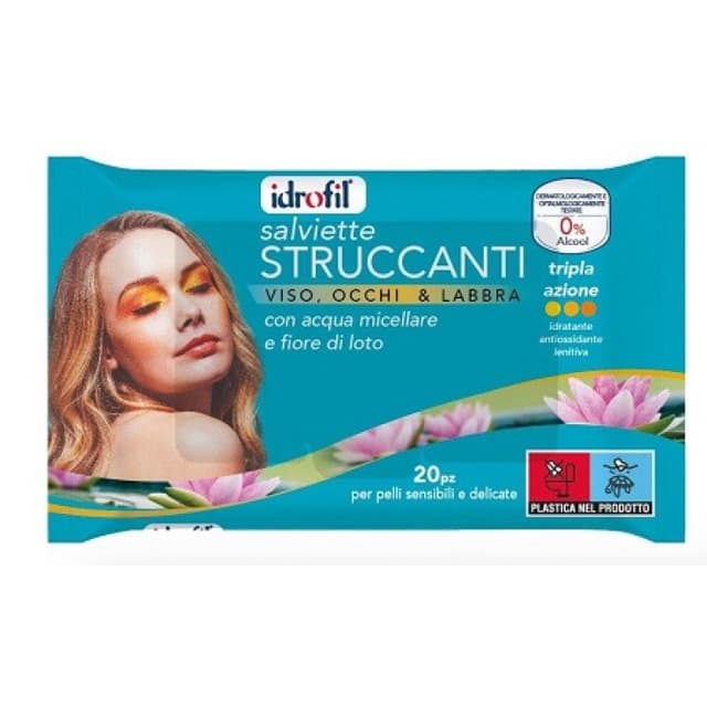 Toallitas desmaquillantes con agua micelar – 20 toallitas