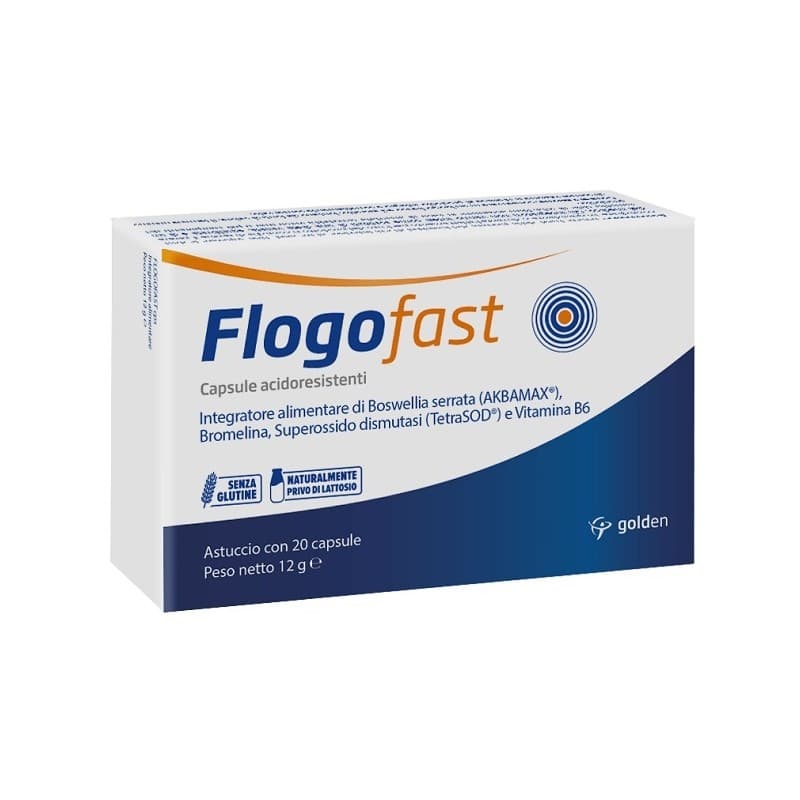 Boswellia (Incienso) + Bromelina – 20 cápsulas | Flogofast