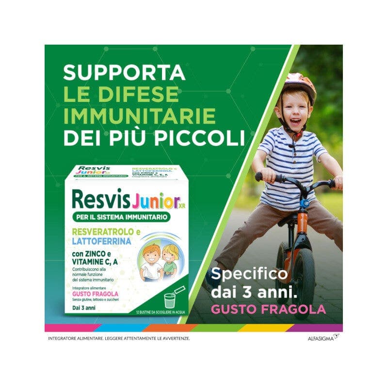 Resveratrol 2,5 mg + Lactoferrina – 12 sobres | Resvis Junior XR