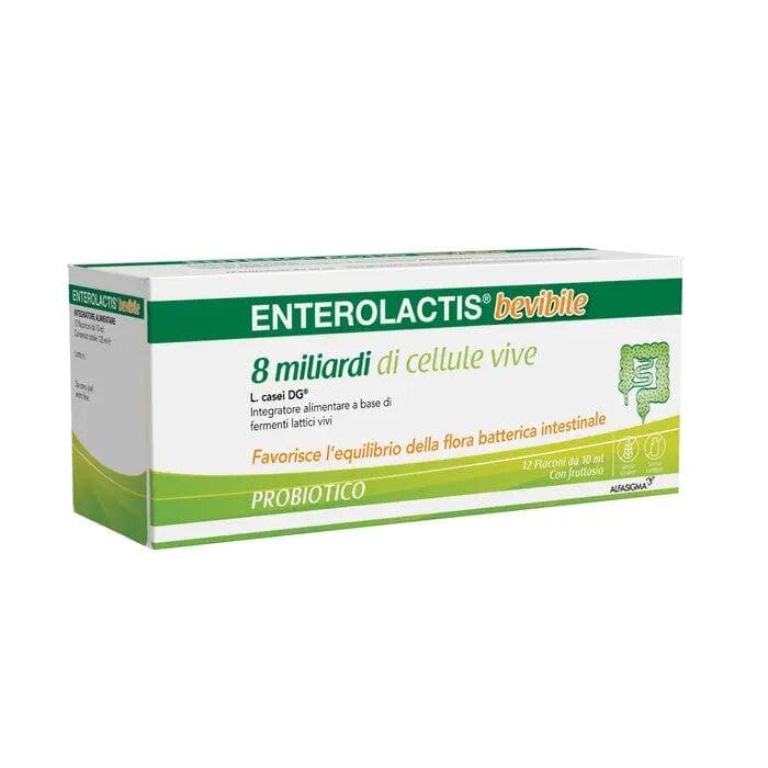 Probióticos con bacterias lácticas – 12 viales | Enterolactis Bevibile