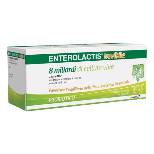 Probióticos con bacterias lácticas – 12 viales | Enterolactis Bevibile