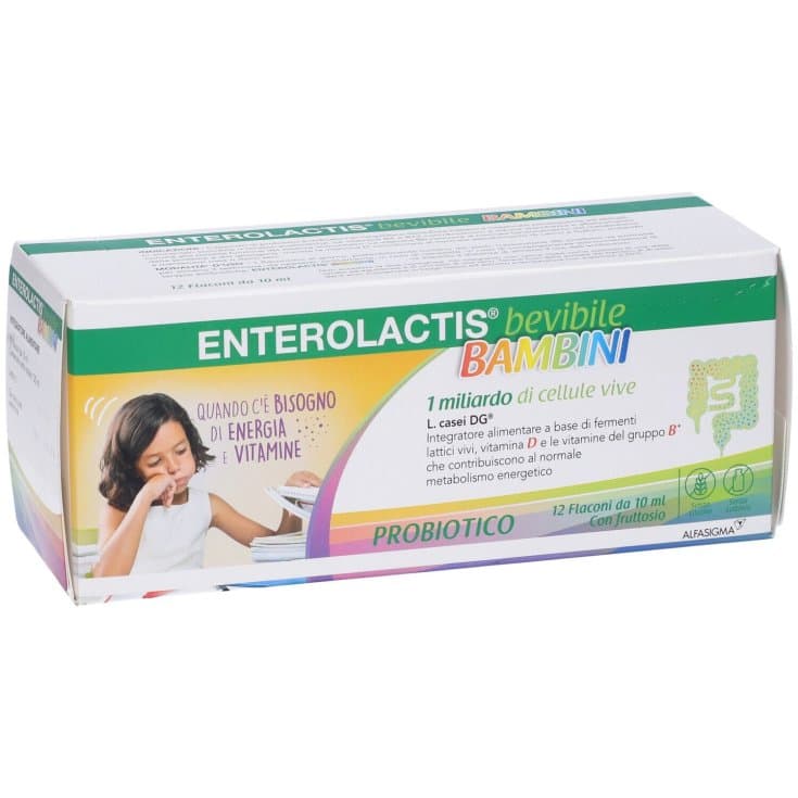 Probióticos con bacterias lácticas – 12 viales | Enterolactis Bevibile Baby