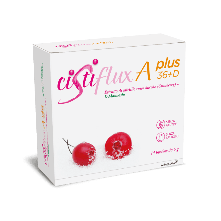 D-Manosa 500 mg + Arándano rojo – 14 sobres | Cistiflux A Plus 36+D