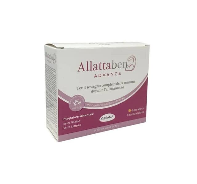 Omega-3 DHA + Cardo mariano – 14 sobres | Allattaben Advance