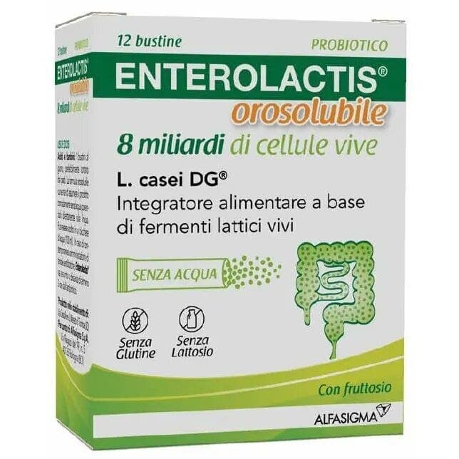 Probióticos con bacterias lácticas – 12 sobres | Enterolactis Orosolubile