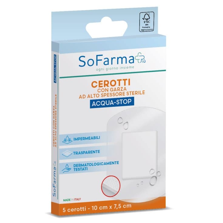 Acquastop Apósito Impermeable 10x7,5 cm – 5 unidades
