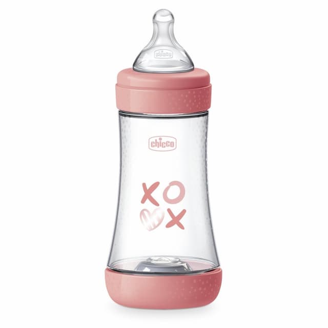 Chicco Biberón Flujo Medio Silicona P5 240 ml Girl