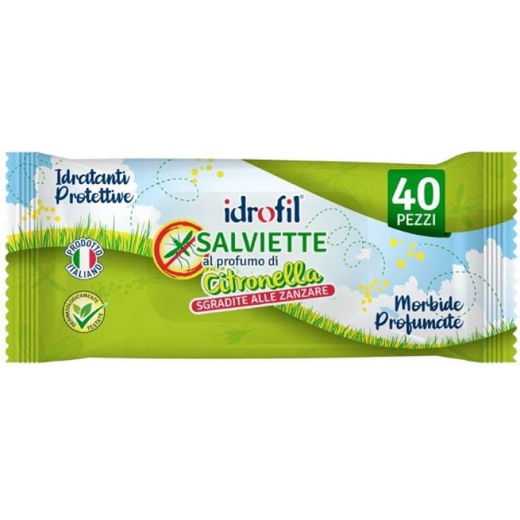Toallitas Citronela – 40 toallitas refrescantes para la piel