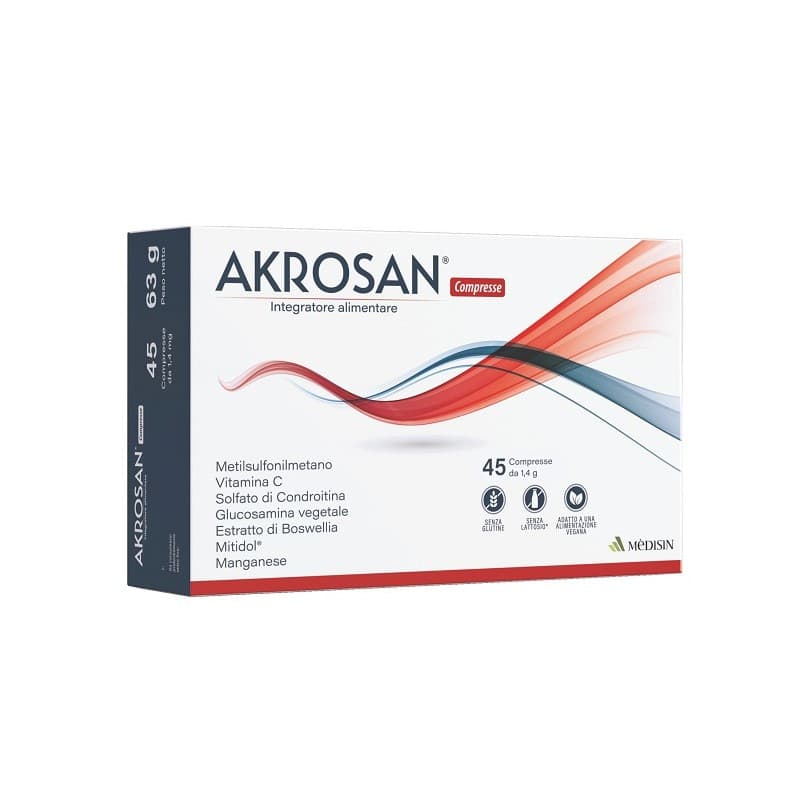 Akrosan MSM 400 mg + Glucosamina – 45 comprimidos