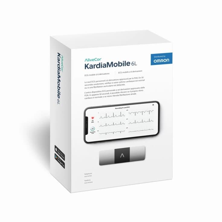 KardiaMobile 6L AC019 – Electrocardiógrafo móvil de 6 derivaciones para smartphone