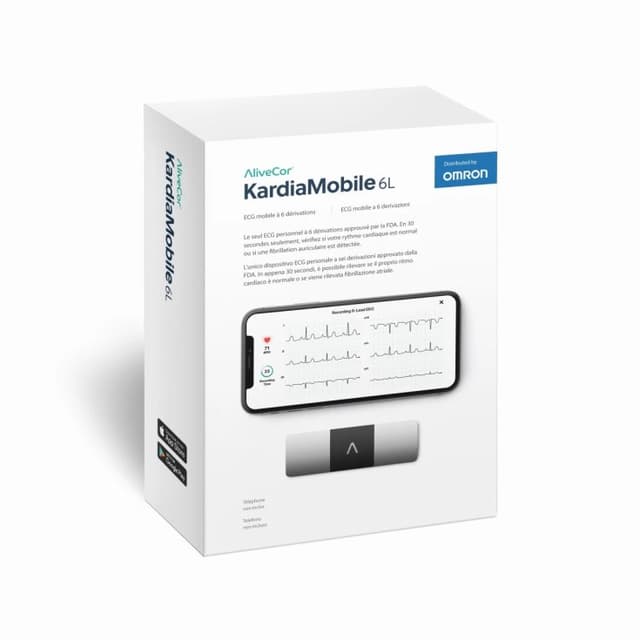 KardiaMobile 6L AC019 – Electrocardiógrafo móvil de 6 derivaciones para smartphone