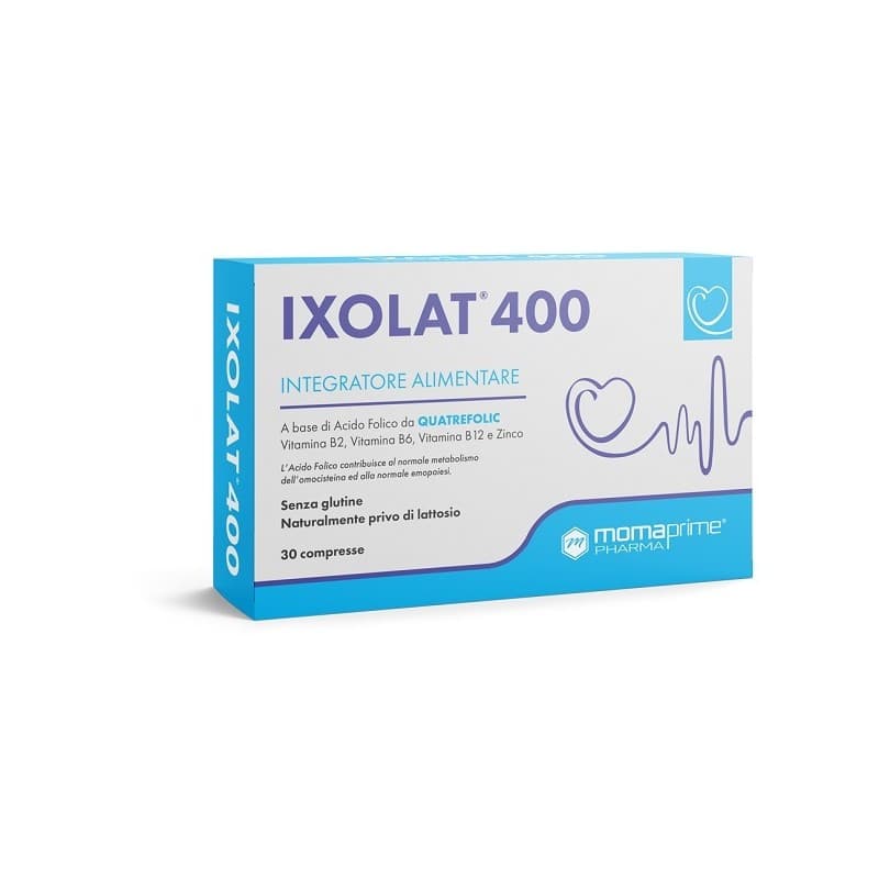 Ácido fólico – 30 comprimidos | IXOLAT 400