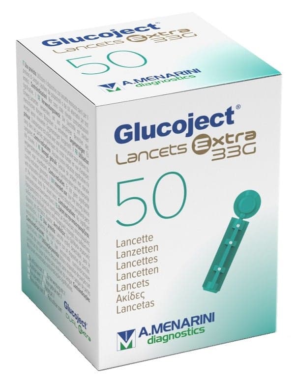 Glucoject Lancets EX G33 – 50 unidades