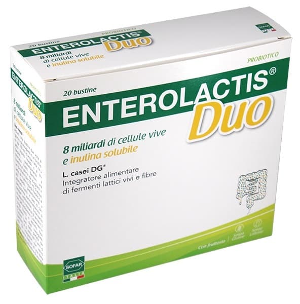 Probióticos con bacterias lácticas – 20 sobres | Enterolactis Duo Polvo