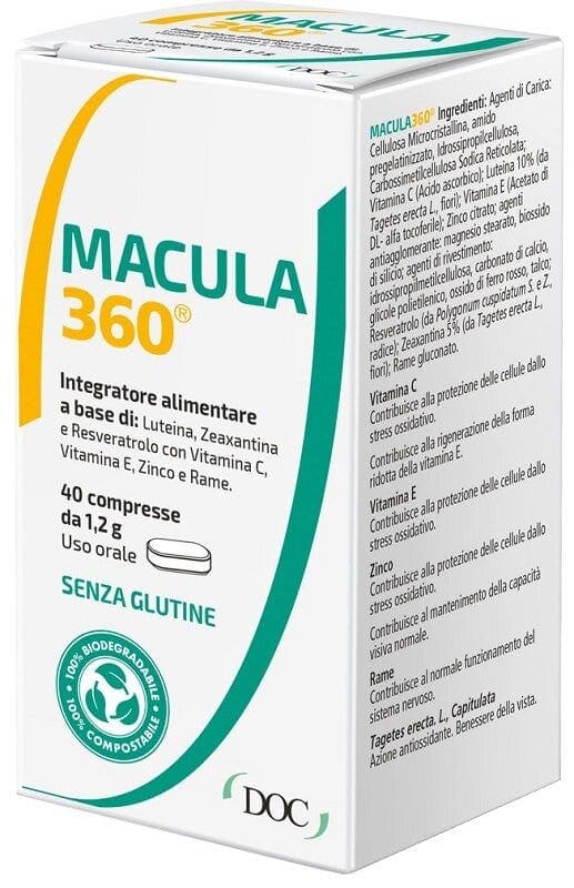 Vitamina C + Luteína – 40 comprimidos | Macula 360