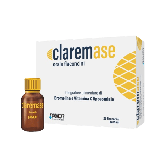 Bromelaina + Vitamina C – 20 ampollas | Claremase Orale