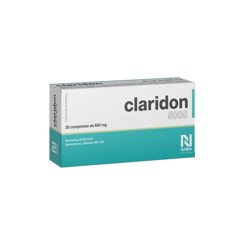 Bromelina 300 mg + Castaño de Indias – 20 comprimidos | Claridon 5000