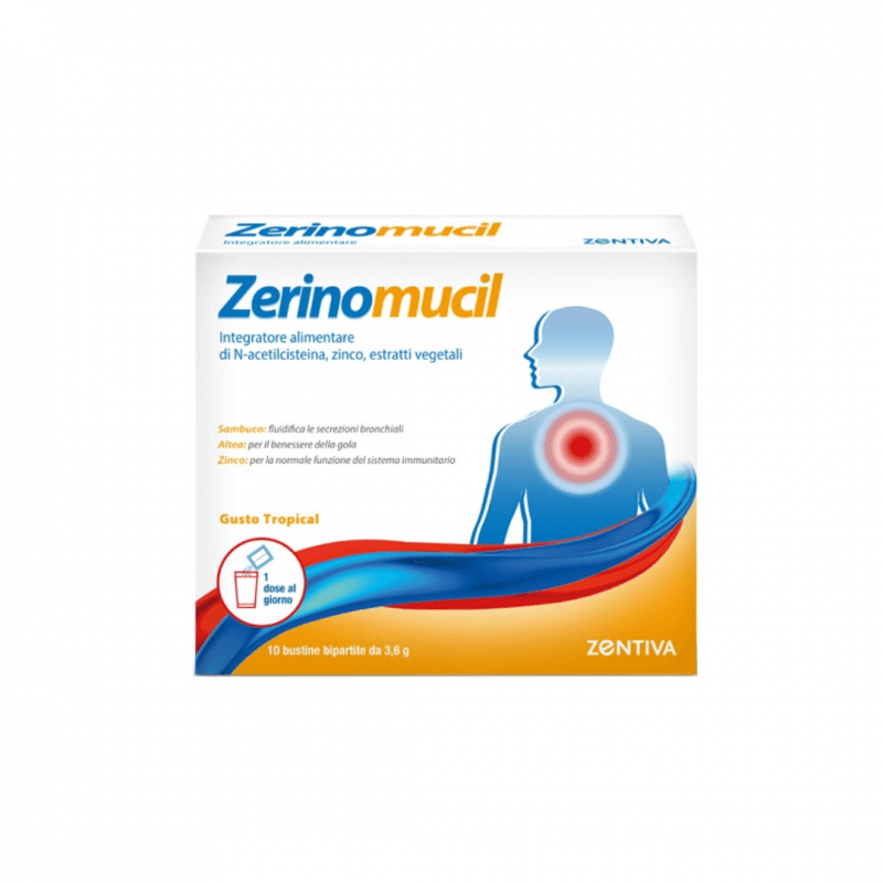 N-Acetilcisteína + Zinc – 10 sobres | Zerinomucil