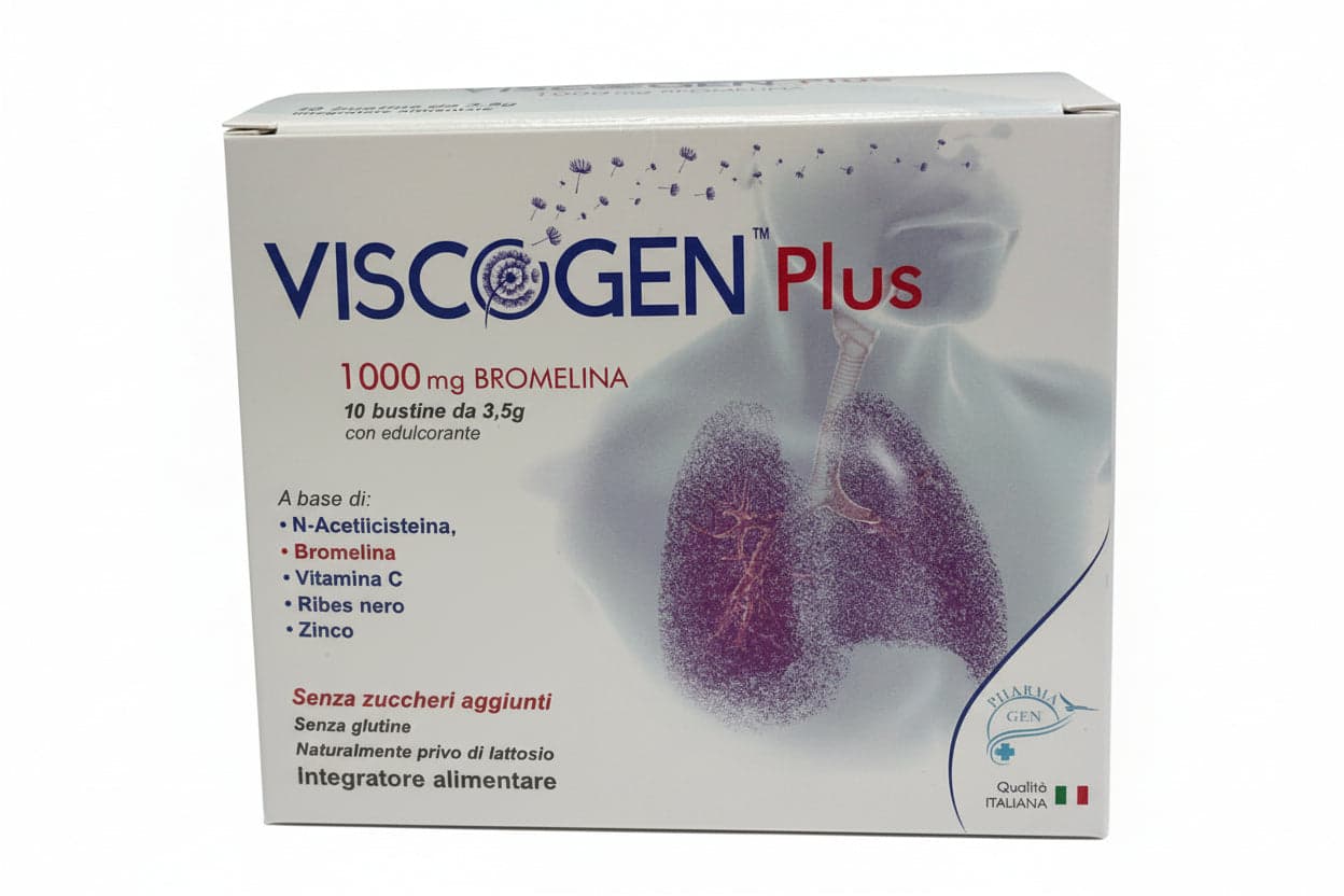 Bromelaína 1.000 mg + N-Acetilcisteína – 35 g | Viscogen Plus Granulado Soluble
