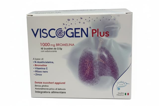 Bromelaína 1.000 mg + N-Acetilcisteína – 35 g | Viscogen Plus Granulado Soluble