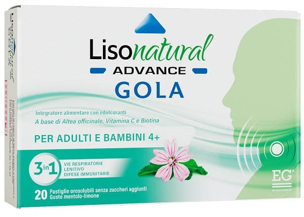 Lisonatural Advance Garganta – 20 pastillas para chupar