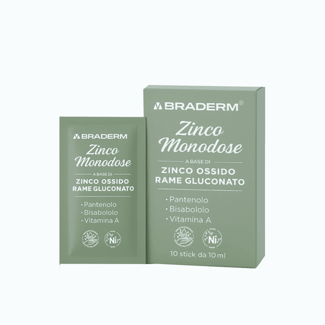 Braderm Zinc Monodosis – 10 sticks de crema protectora cutánea
