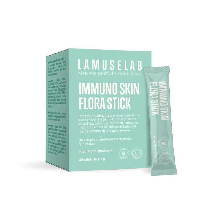 Lamuselab Immuno Skin – Probióticos con Bacterias Lácticas – 30 sobres